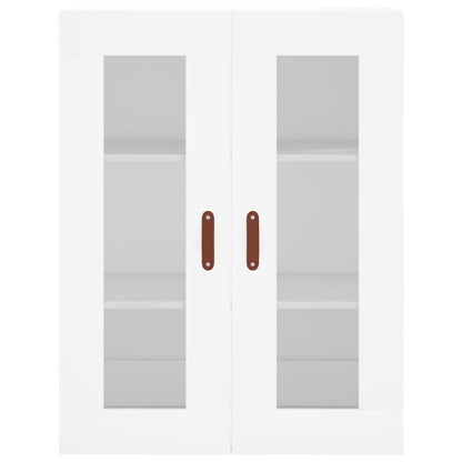 Highboard White 69,5x34x180 cm Engineered Wood