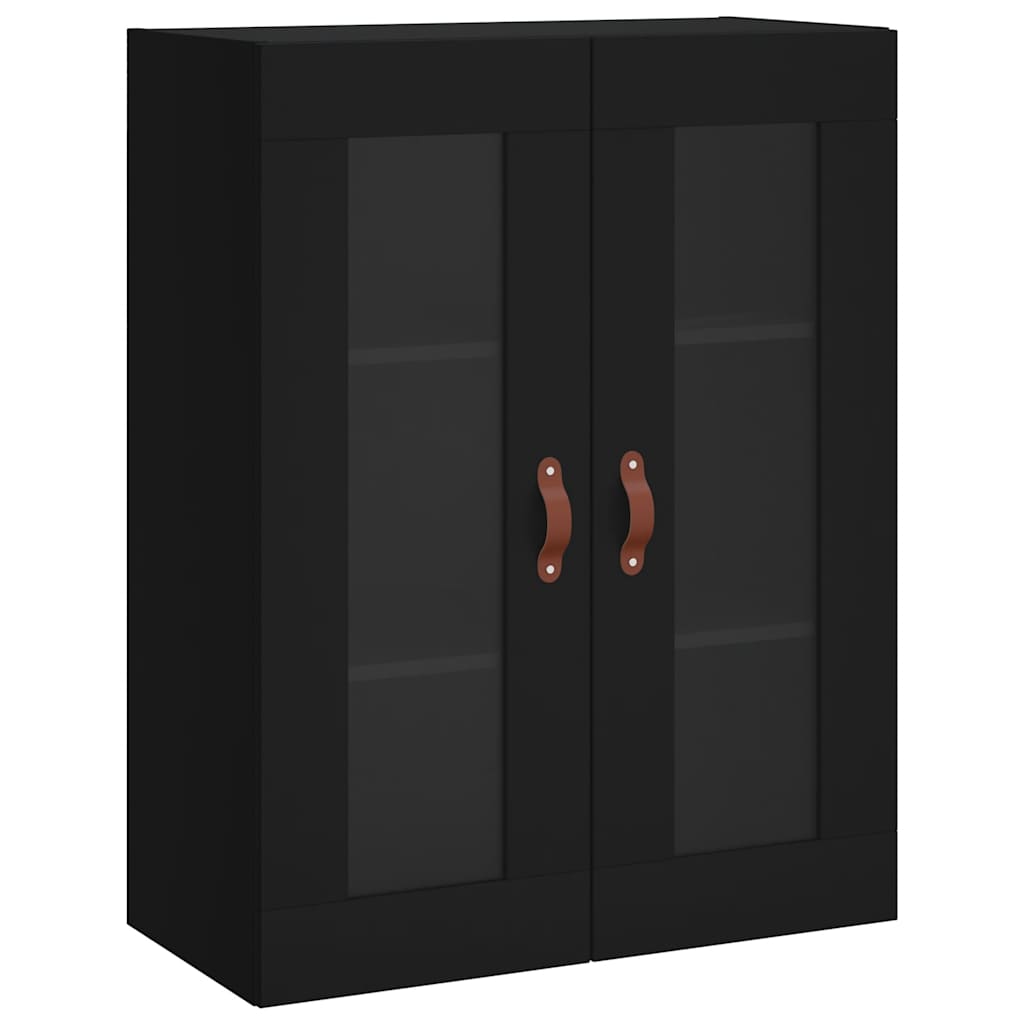 Highboard Black 69,5x34x180 cm Engineered Wood