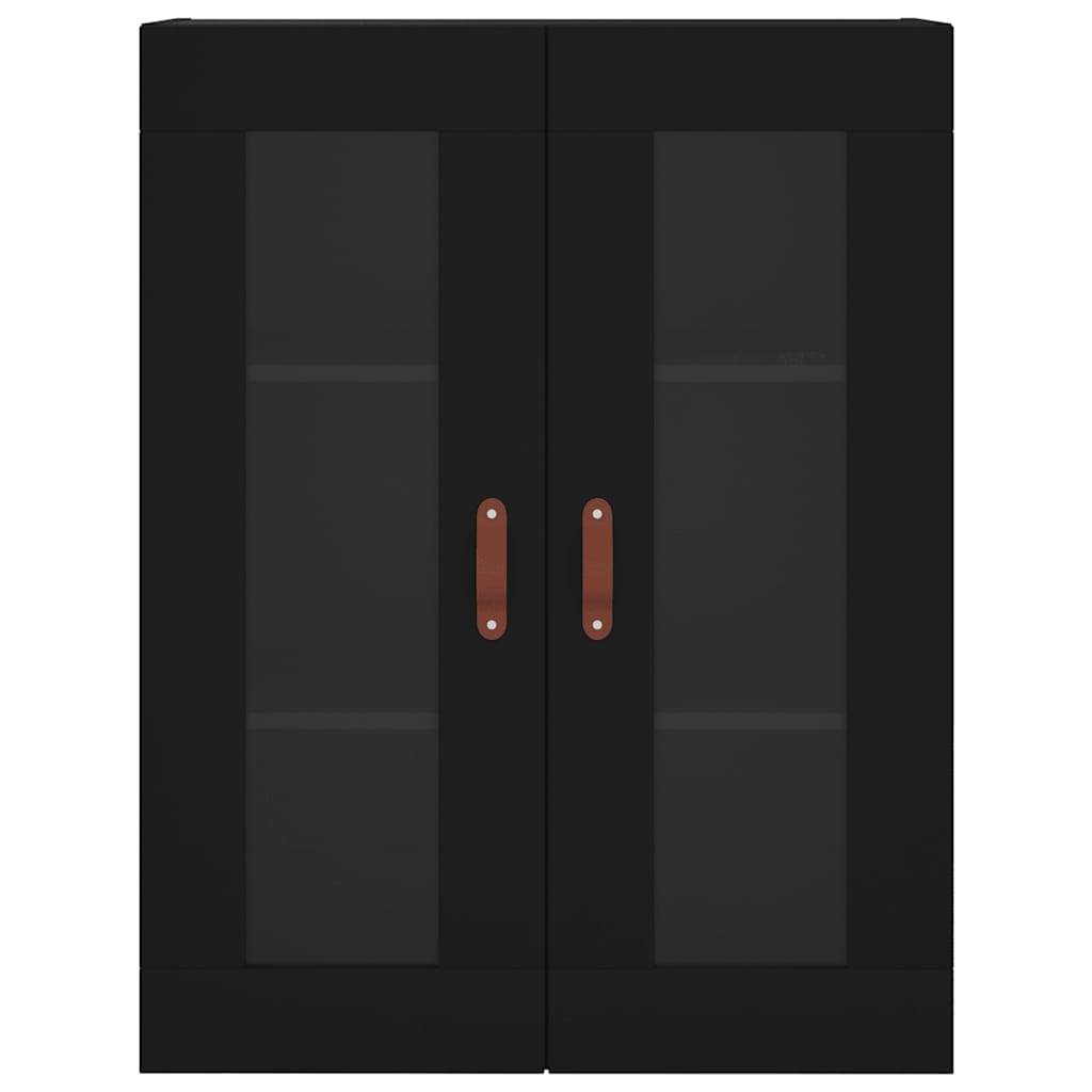 Highboard Black 69,5x34x180 cm Engineered Wood