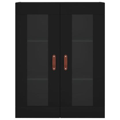 Highboard Black 69,5x34x180 cm Engineered Wood