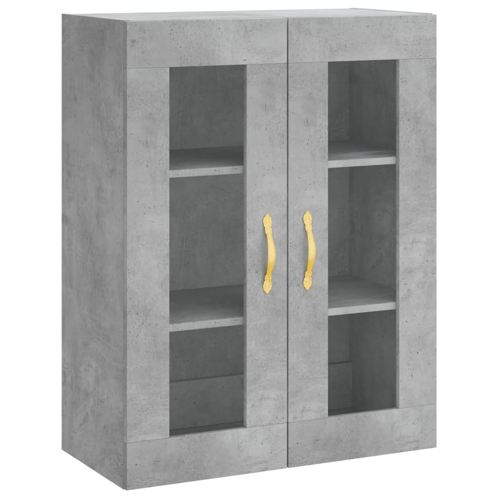Highboard Concrete Grey 69,5x34x180 cm Engineered Wood