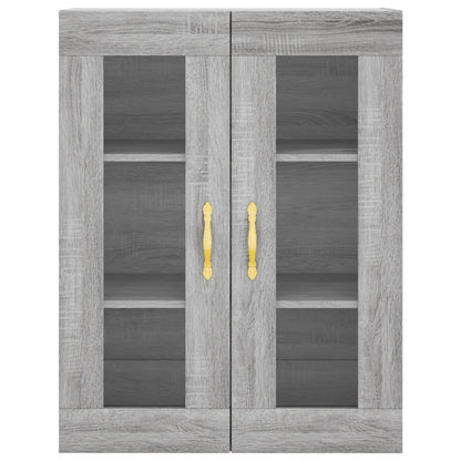 Highboard Grey Sonoma 69,5x34x180 cm Engineered Wood