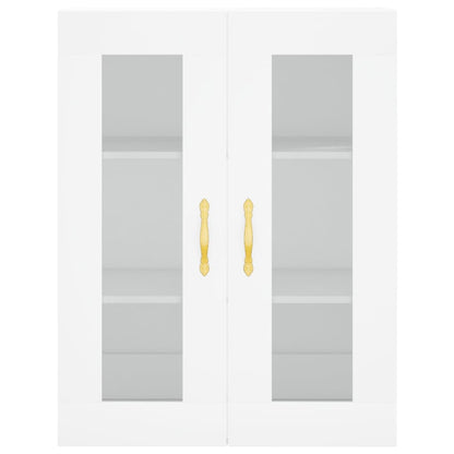 Highboard White 69,5x34x180 cm Engineered Wood