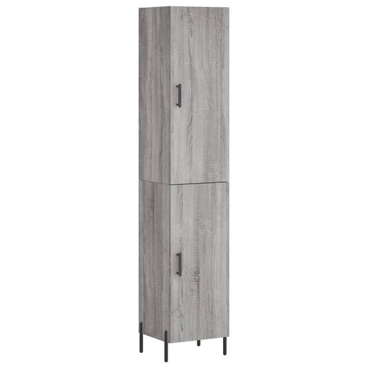 Highboard Grey Sonoma 34,5x34x180 cm Engineered Wood