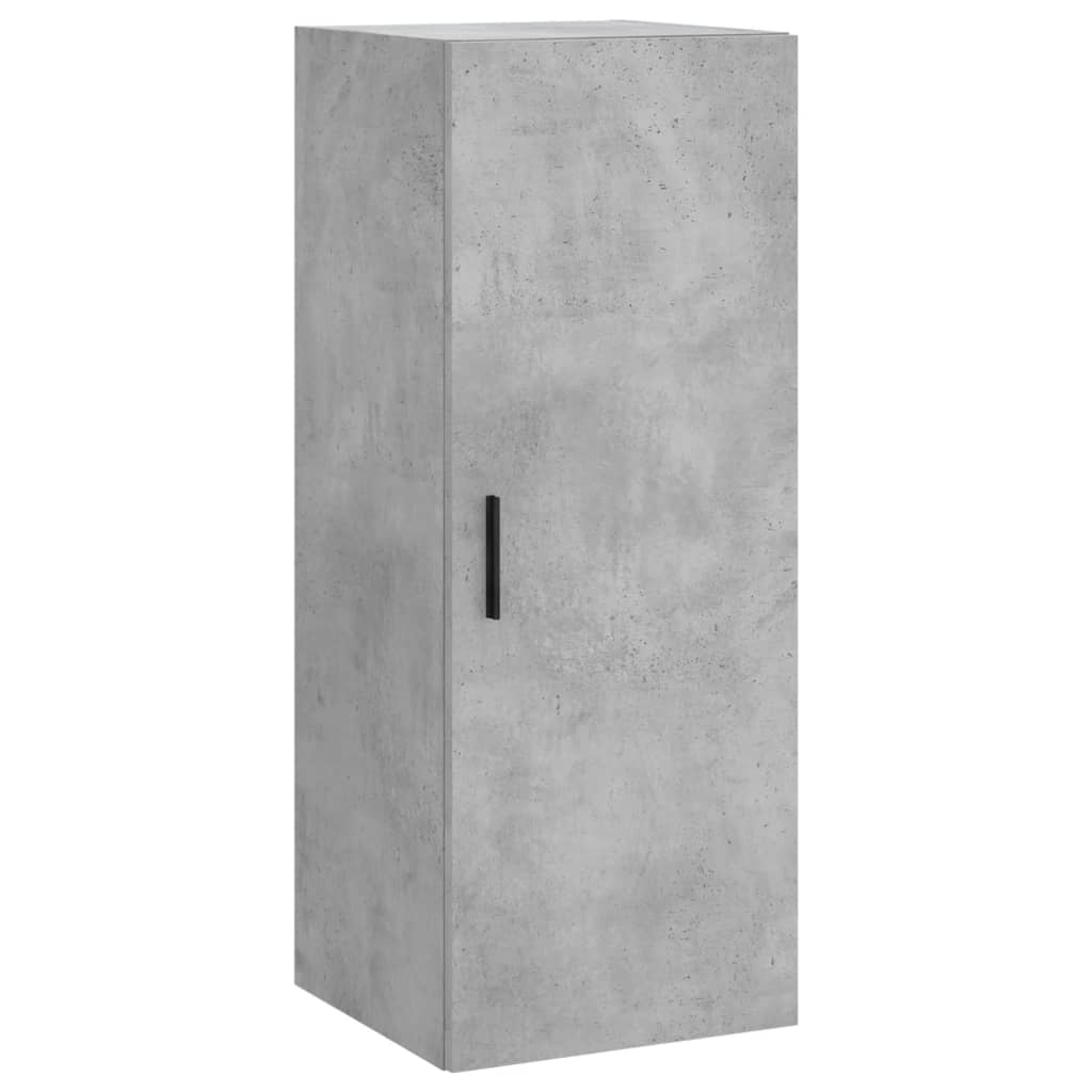 Highboard Concrete Grey 34,5x34x180 cm Engineered Wood