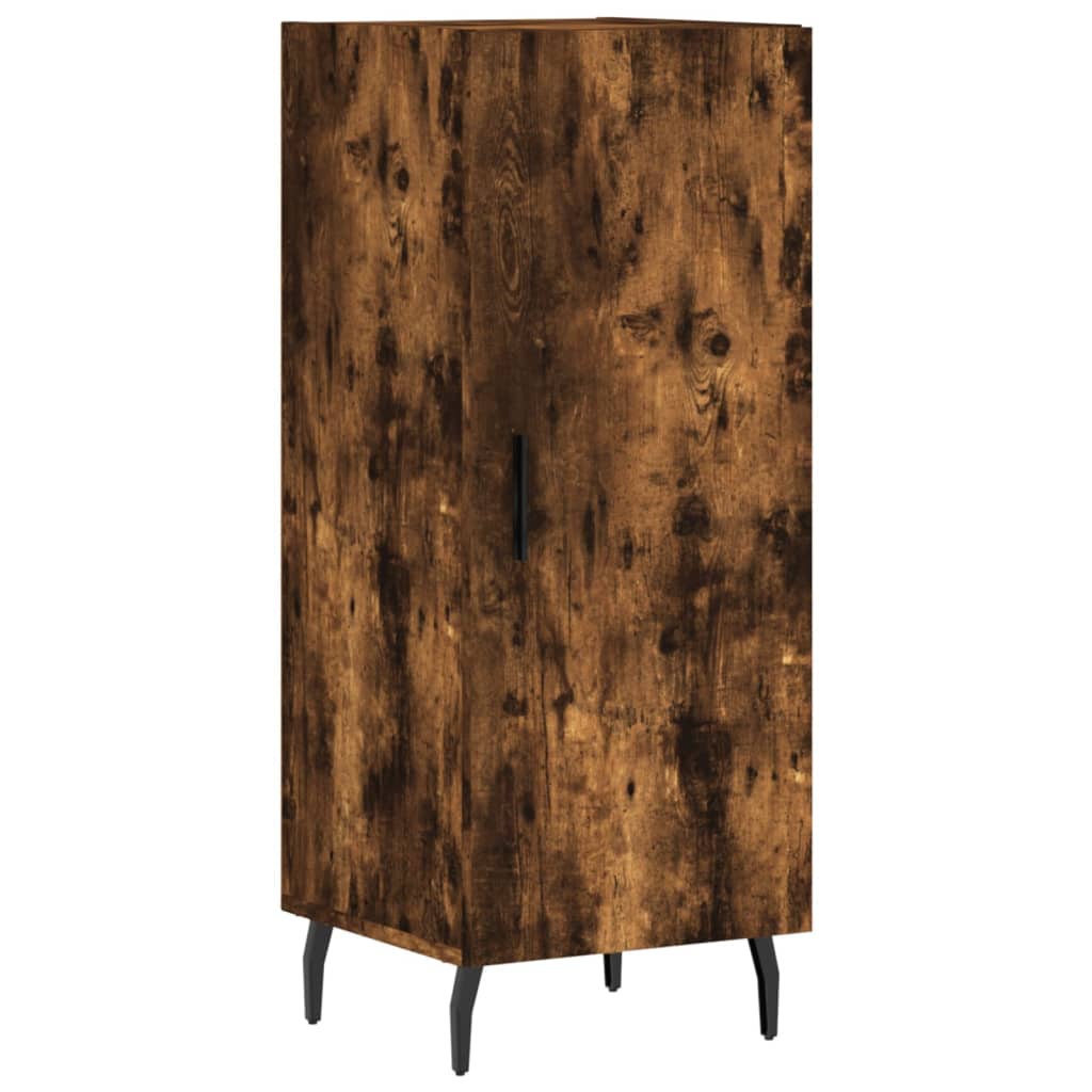 Highboard Smoked Oak 34,5x34x180 cm Engineered Wood