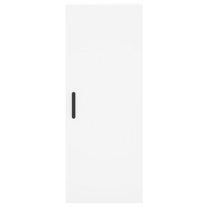 Highboard White 34,5x34x180 cm Engineered Wood