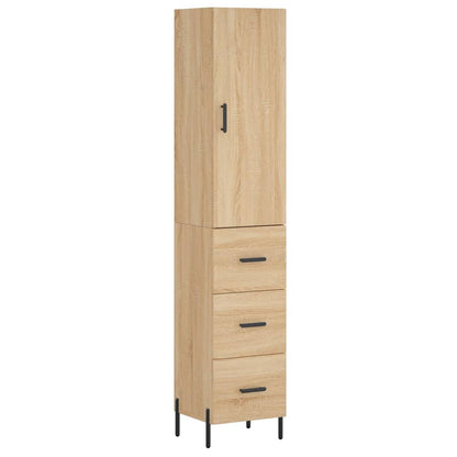 Highboard Sonoma Oak 34,5x34x180 cm Engineered Wood