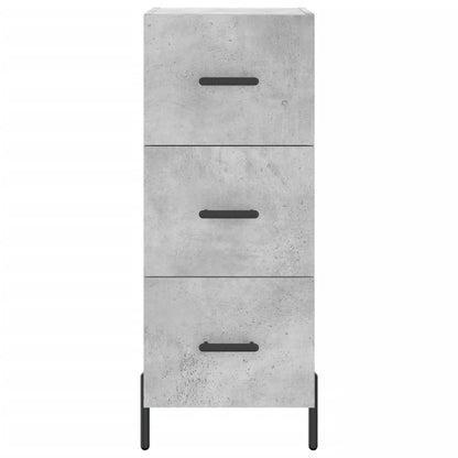 Highboard Concrete Grey 34,5x34x180 cm Engineered Wood