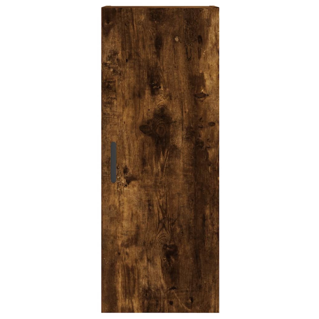 Highboard Smoked Oak 34,5x34x180 cm Engineered Wood