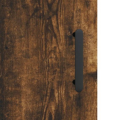 Highboard Smoked Oak 34,5x34x180 cm Engineered Wood