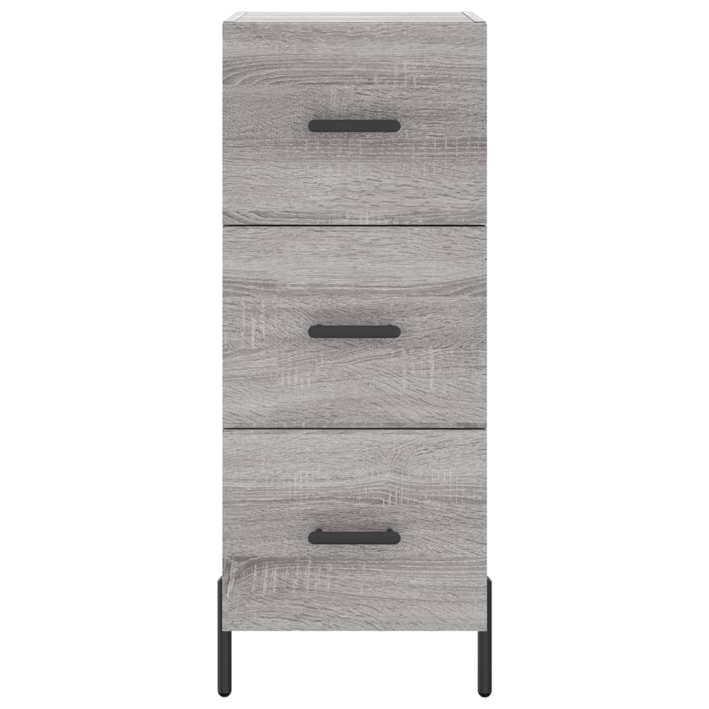 Highboard Grey Sonoma 34,5x34x180 cm Engineered Wood