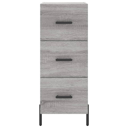 Highboard Grey Sonoma 34,5x34x180 cm Engineered Wood