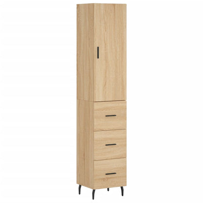 Highboard Sonoma Oak 34,5x34x180 cm Engineered Wood