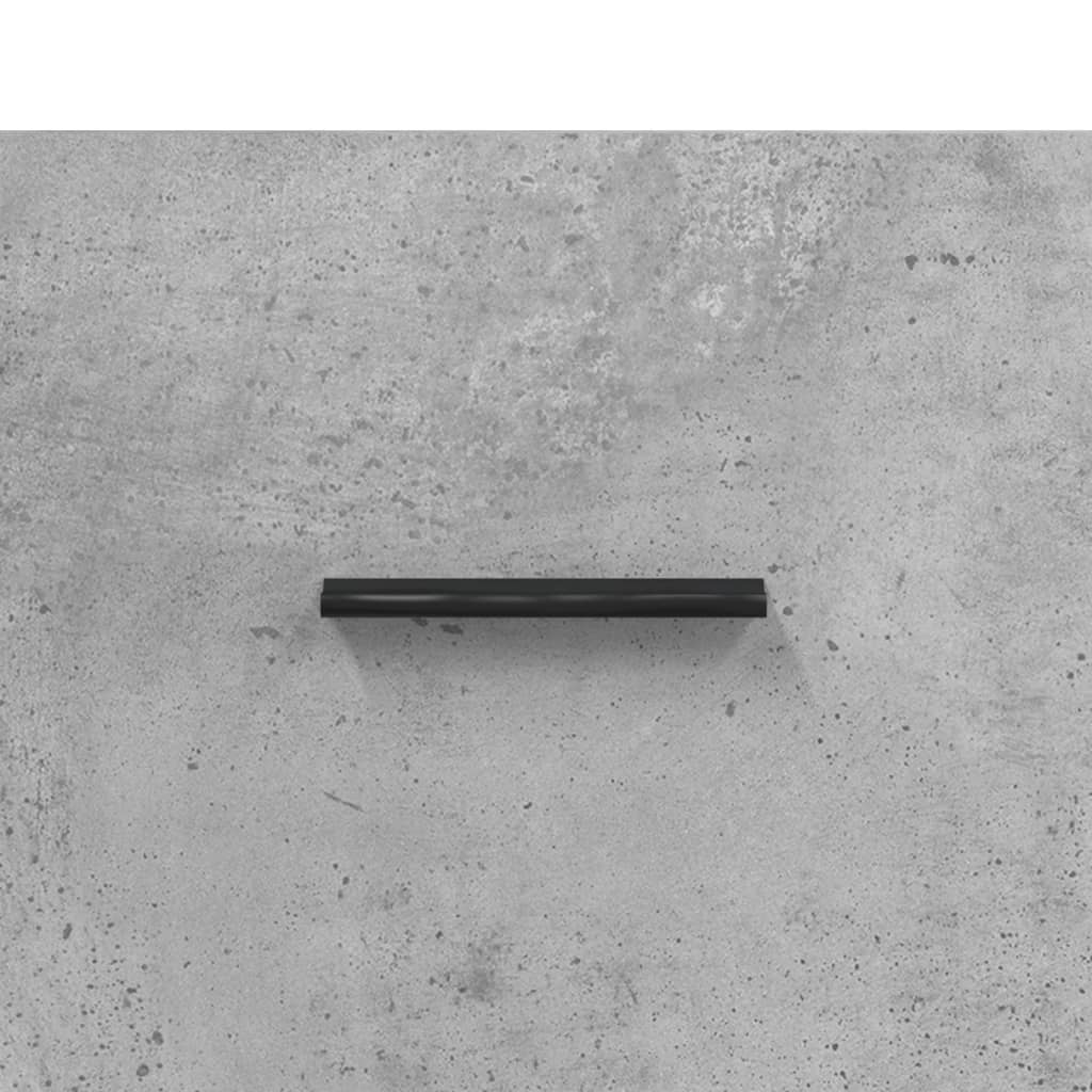 Highboard Concrete Grey 34,5x34x180 cm Engineered Wood
