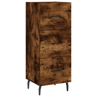 Highboard Smoked Oak 34,5x34x180 cm Engineered Wood