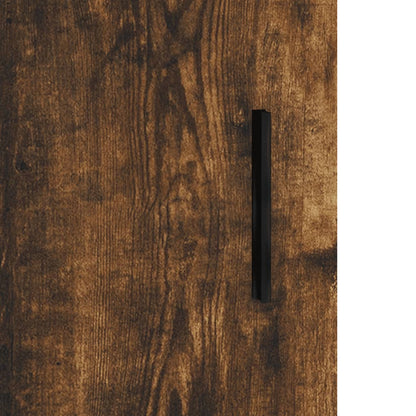 Highboard Smoked Oak 34,5x34x180 cm Engineered Wood