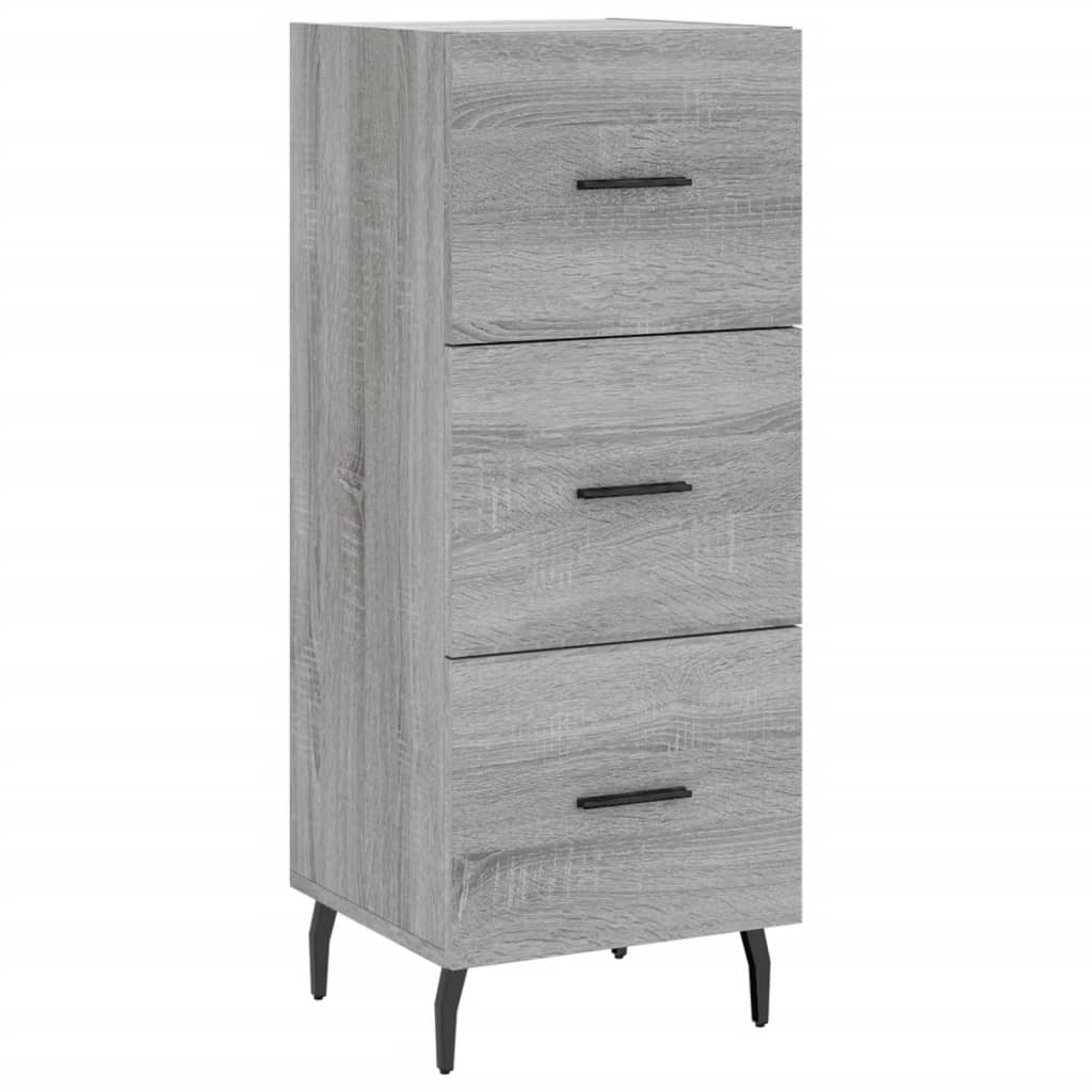 Highboard Grey Sonoma 34,5x34x180 cm Engineered Wood