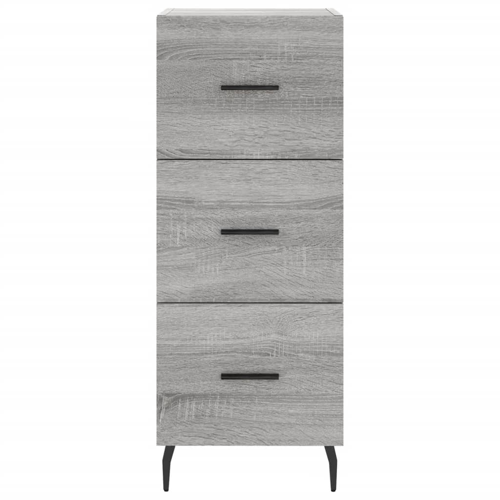 Highboard Grey Sonoma 34,5x34x180 cm Engineered Wood