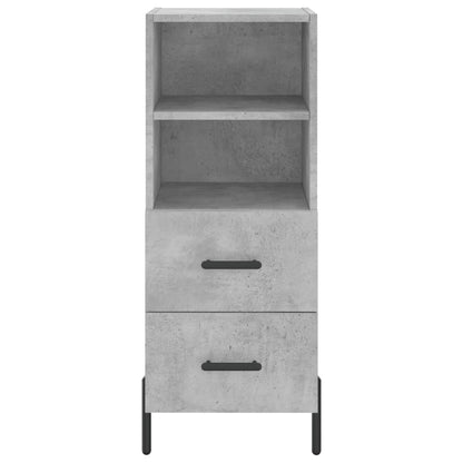 Highboard Concrete Grey 34,5x34x180 cm Engineered Wood