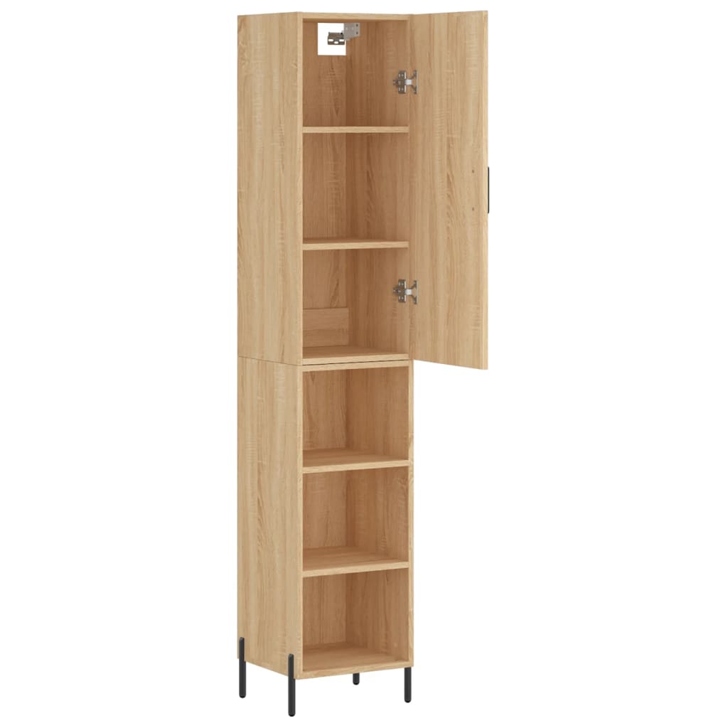 Highboard Sonoma Oak 34,5x34x180 cm Engineered Wood