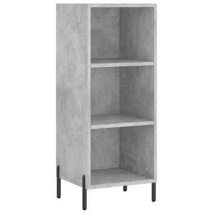 Highboard Concrete Grey 34,5x34x180 cm Engineered Wood