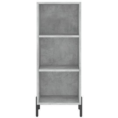Highboard Concrete Grey 34,5x34x180 cm Engineered Wood