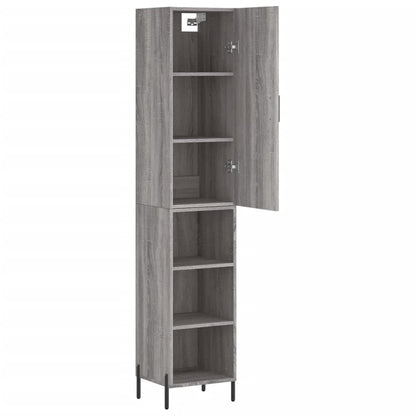 Highboard Grey Sonoma 34,5x34x180 cm Engineered Wood
