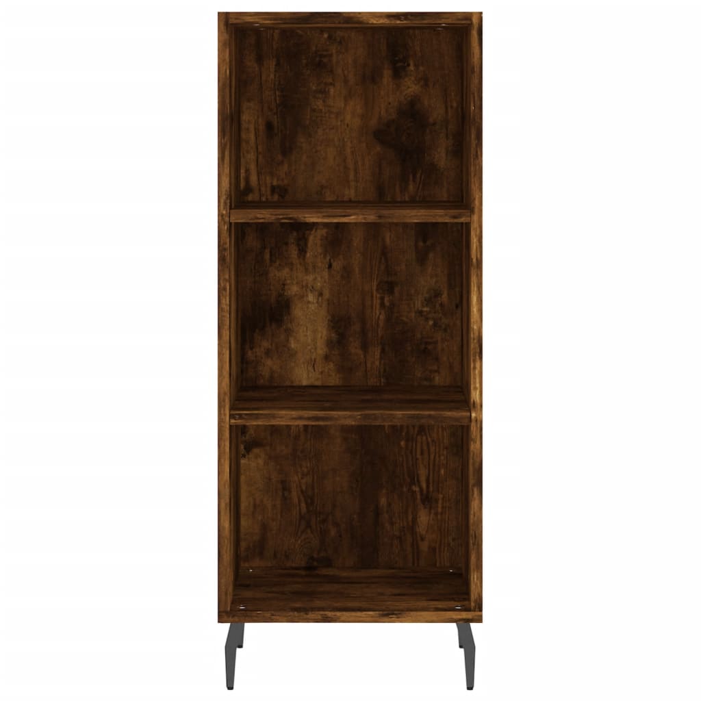Highboard Smoked Oak 34,5x34x180 cm Engineered Wood