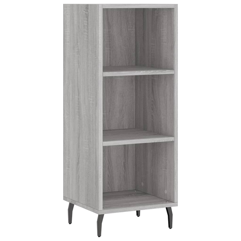 Highboard Grey Sonoma 34,5x34x180 cm Engineered Wood