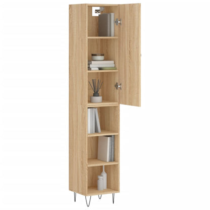 Highboard Sonoma Oak 34.5x34x180 cm Engineered Wood