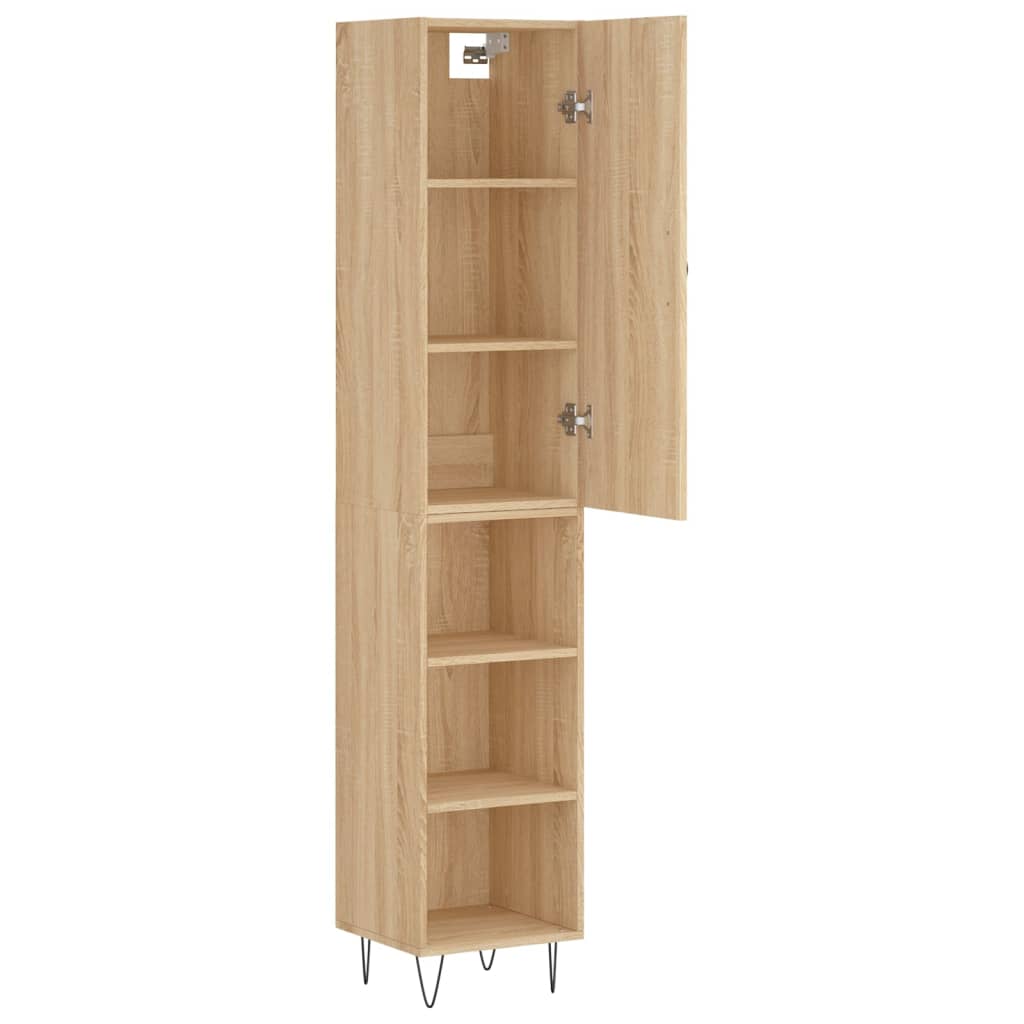 Highboard Sonoma Oak 34.5x34x180 cm Engineered Wood