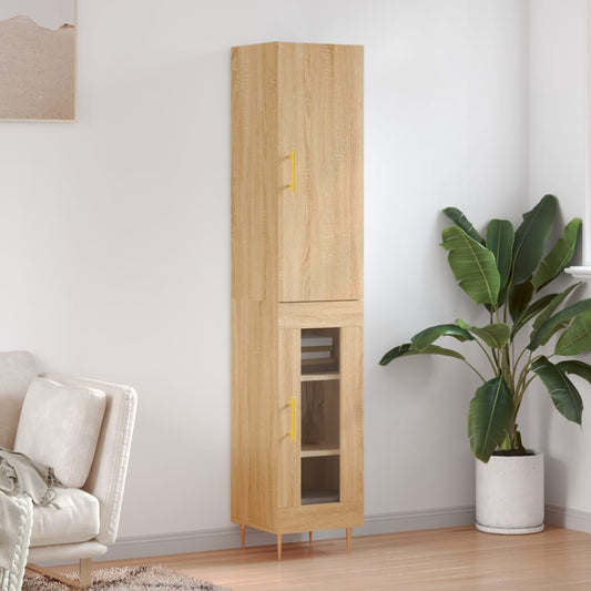 Highboard Sonoma Oak 34.5x34x180 cm Engineered Wood