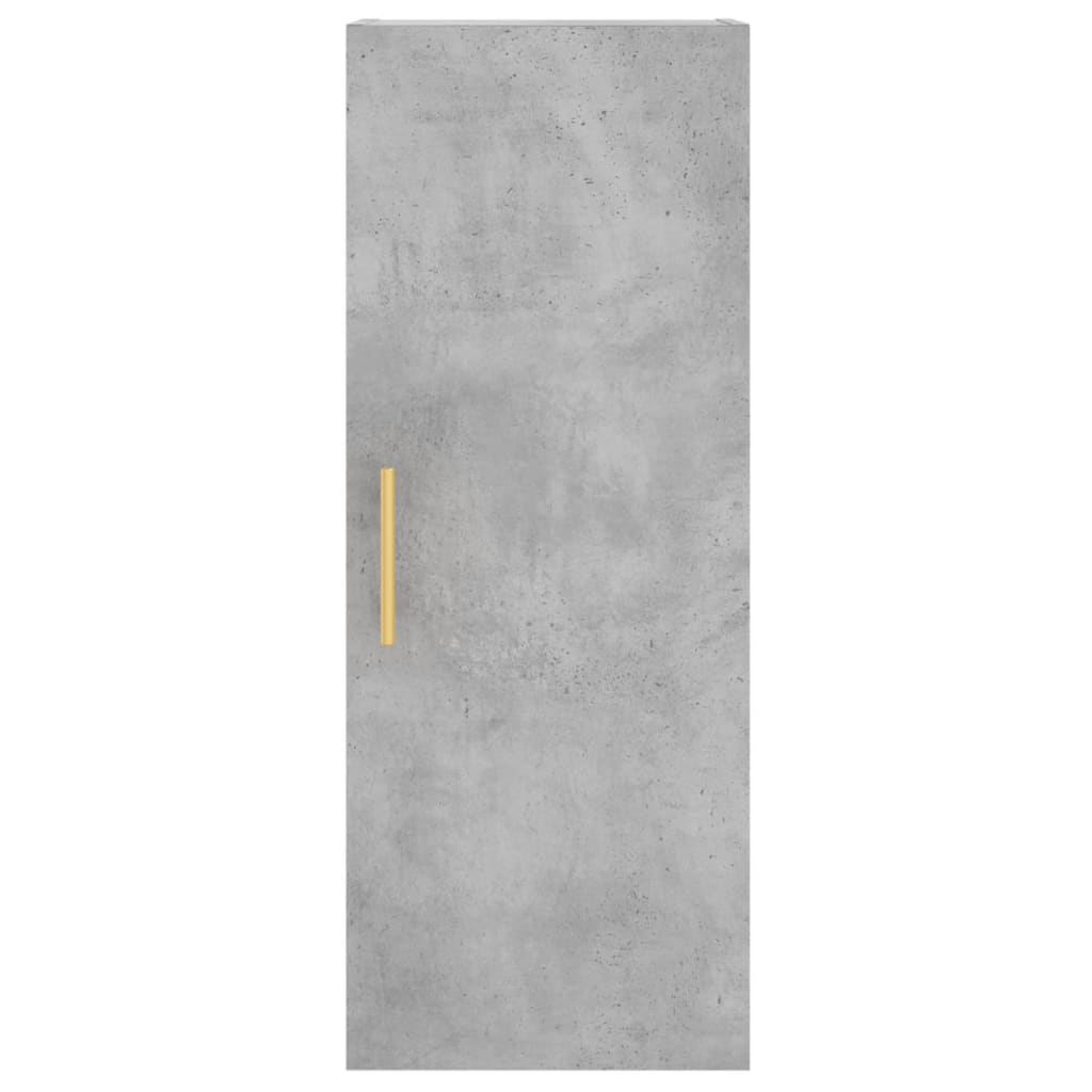 Highboard Concrete Grey 34.5x34x180 cm Engineered Wood