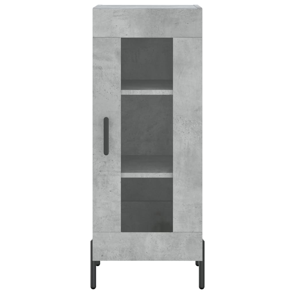 Highboard Concrete Grey 34,5x34x180 cm Engineered Wood