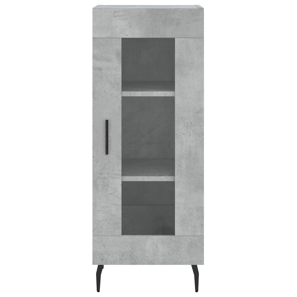 Highboard Concrete Grey 34,5x34x180 cm Engineered Wood