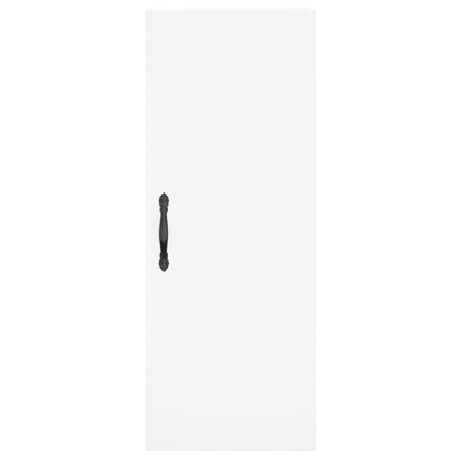 Highboard White 34.5x34x180 cm Engineered Wood