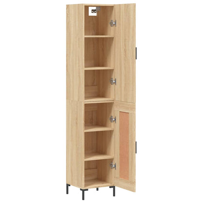Highboard Sonoma Oak 34.5x34x180 cm Engineered Wood