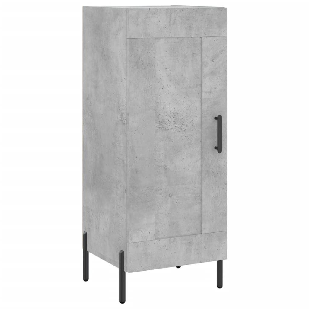 Highboard Concrete Grey 34,5x34x180 cm Engineered Wood