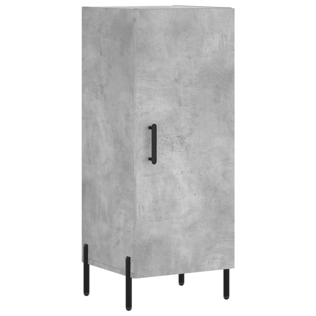 Highboard Concrete Grey 34,5x34x180 cm Engineered Wood