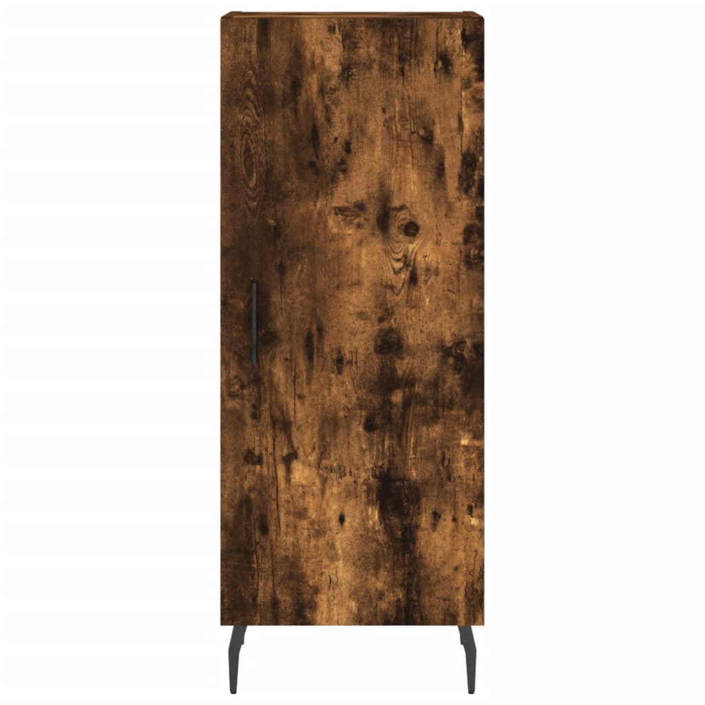 Highboard Smoked Oak 34,5x34x180 cm Engineered Wood