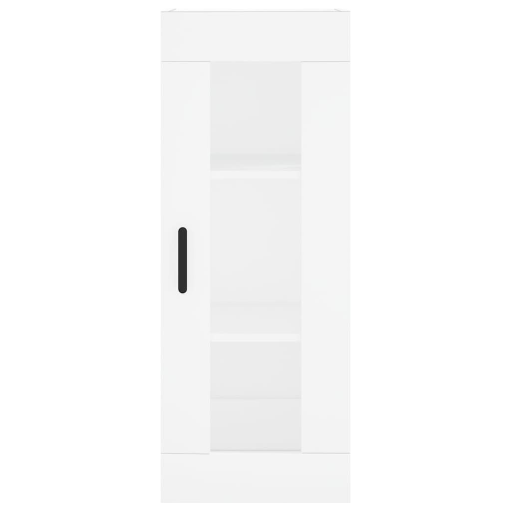 Highboard White 34,5x34x180 cm Engineered Wood