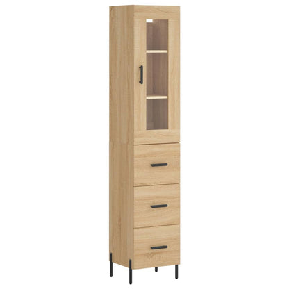 Highboard Sonoma Oak 34,5x34x180 cm Engineered Wood