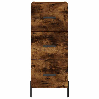 Highboard Smoked Oak 34,5x34x180 cm Engineered Wood