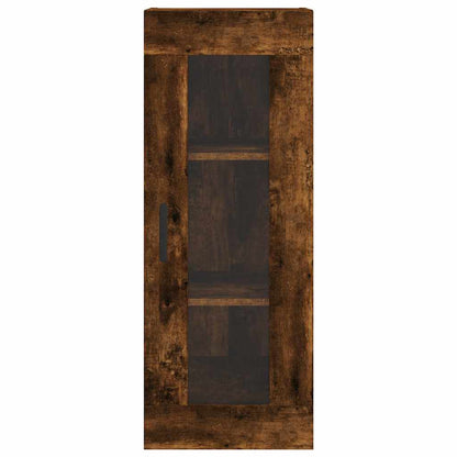 Highboard Smoked Oak 34,5x34x180 cm Engineered Wood
