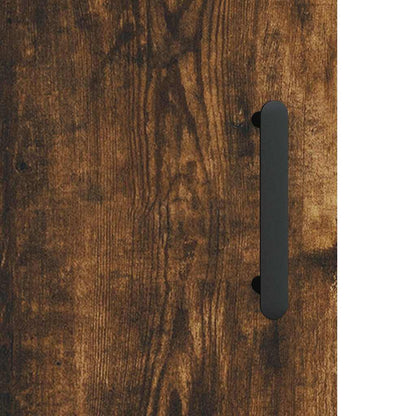 Highboard Smoked Oak 34,5x34x180 cm Engineered Wood