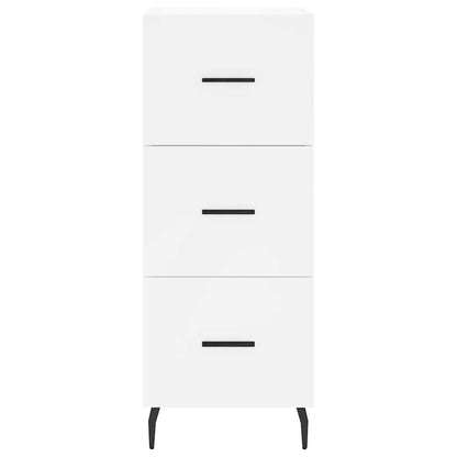 Highboard White 34,5x34x180 cm Engineered Wood