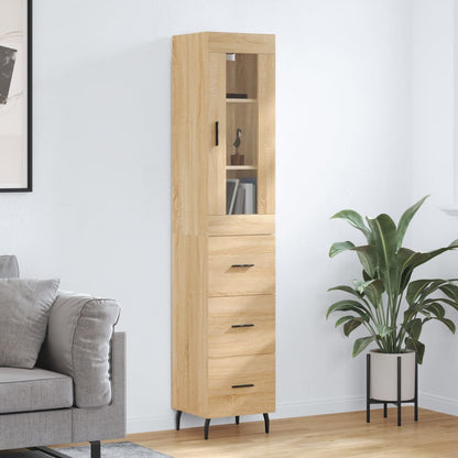 Highboard Sonoma Oak 34,5x34x180 cm Engineered Wood