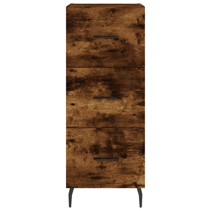 Highboard Smoked Oak 34,5x34x180 cm Engineered Wood