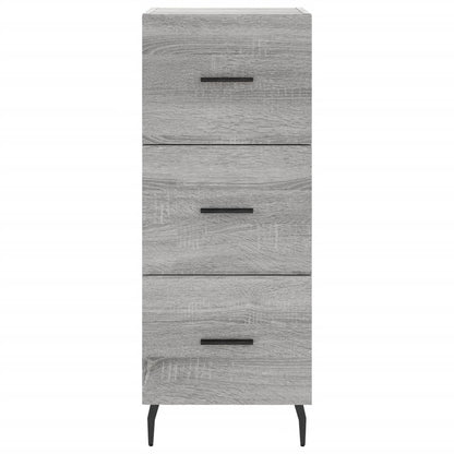 Highboard Grey Sonoma 34,5x34x180 cm Engineered Wood